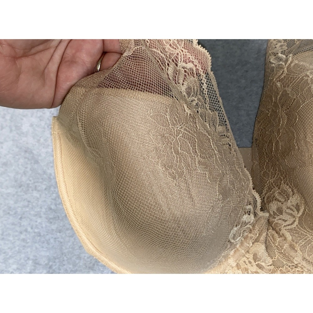 Natori Bra Size 34 H EUC Nude Lace Padded Underwire T Shirt Bra Elevated Basic - Picture 4 of 5